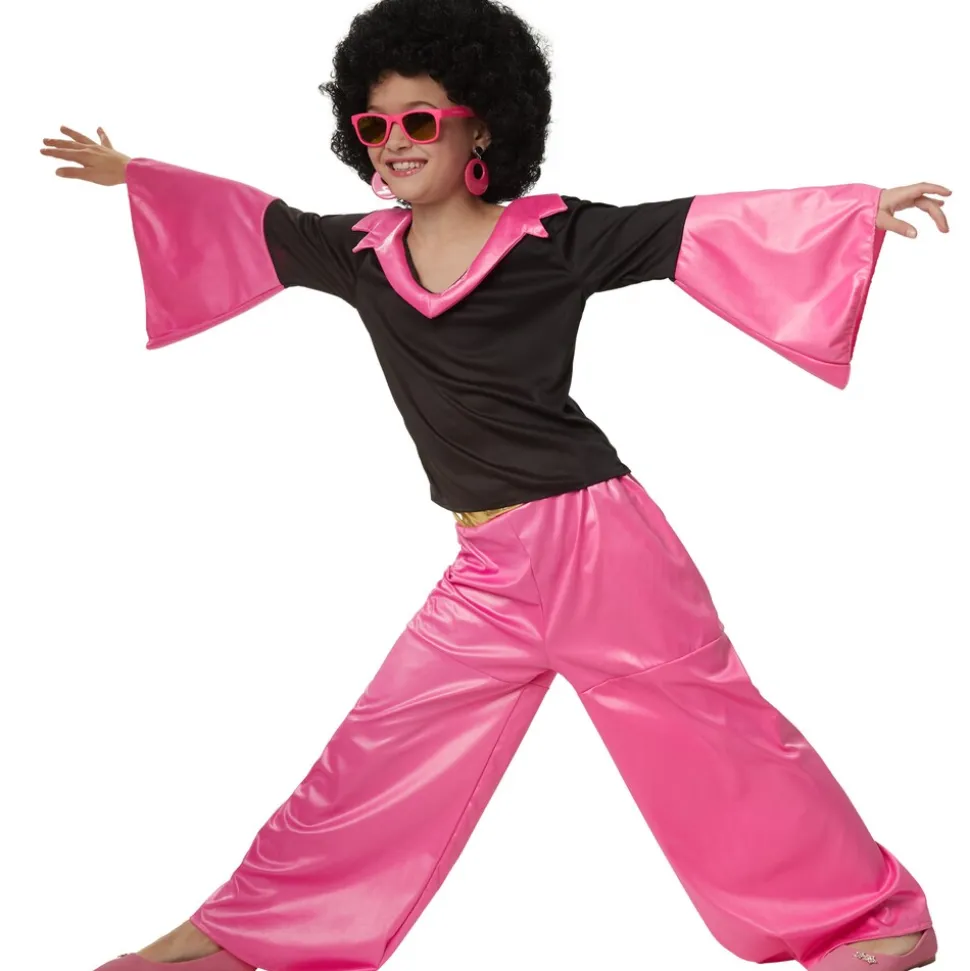tectake® Mädchenkostüm Groovy Disco Girl