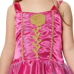 tectake® Mädchenkostüm Prinzessin pinke Rose