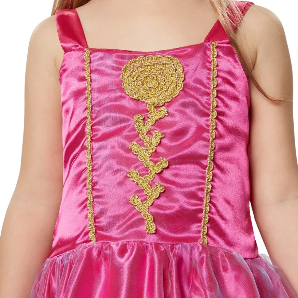 tectake® Mädchenkostüm Prinzessin pinke Rose