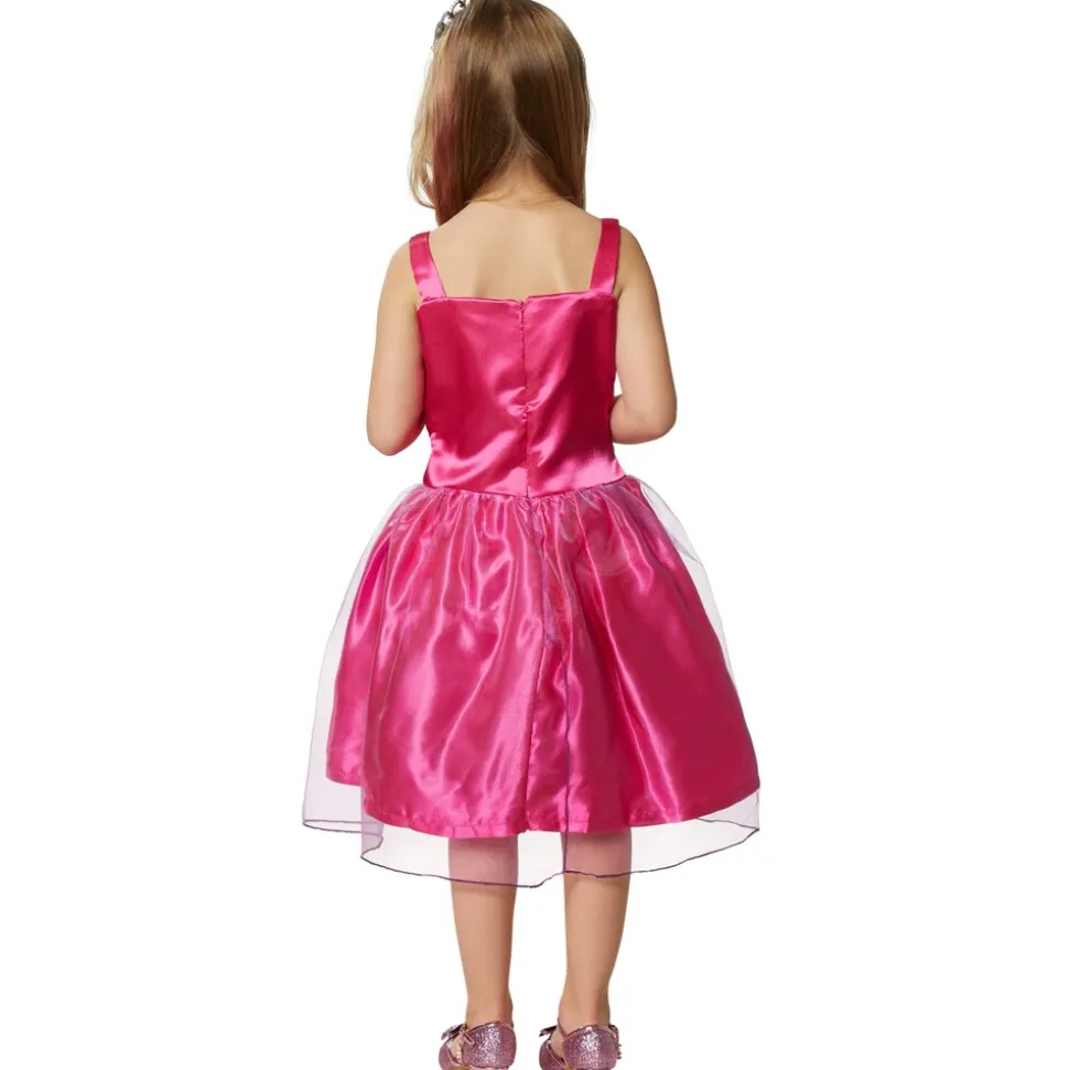 tectake® Mädchenkostüm Prinzessin pinke Rose
