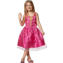 tectake® Mädchenkostüm Prinzessin pinke Rose