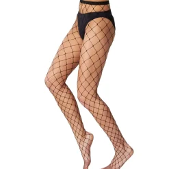 tectake® Netzstrumpfhose mit großen Maschen