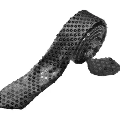 tectake® Pailletten-Krawatte