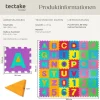 tectake® Puzzlematte, 86-teilig, aus EVA-Schaumstoff, Gesamtfläche: 3,6 m²,jedes Teil 31,5 x 31,5 x 1 cm