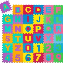 tectake® Puzzlematte, 86-teilig, aus EVA-Schaumstoff, Gesamtfläche: 3,6 m²,jedes Teil 31,5 x 31,5 x 1 cm