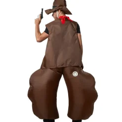 tectake® Selbstaufblasbares Kostüm Cowboy