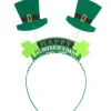 tectake® St. Patrick’s Day Kopfschmuck Schriftzug mit Zylindern