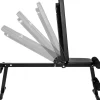 tectake® Trainingsbank, klappbar, gepolstert mit Kunstlederbezug, rutschfest, 125 x 34 x 129 cm