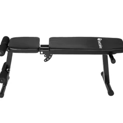 tectake® Trainingsbank, klappbar, gepolstert mit Kunstlederbezug, rutschfest, 125 x 34 x 129 cm