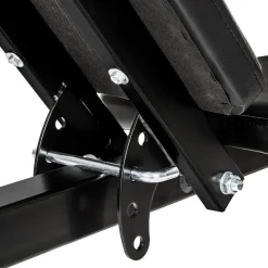 tectake® Trainingsbank, klappbar, gepolstert mit Kunstlederbezug, rutschfest, 125 x 34 x 129 cm