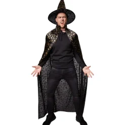 tectake® Unisex Erwachsene Set Hut und Umhang Halloween