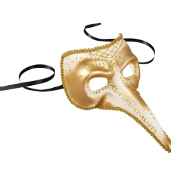 tectake® Venezianische Maske mit langer Nase und Verzierungen