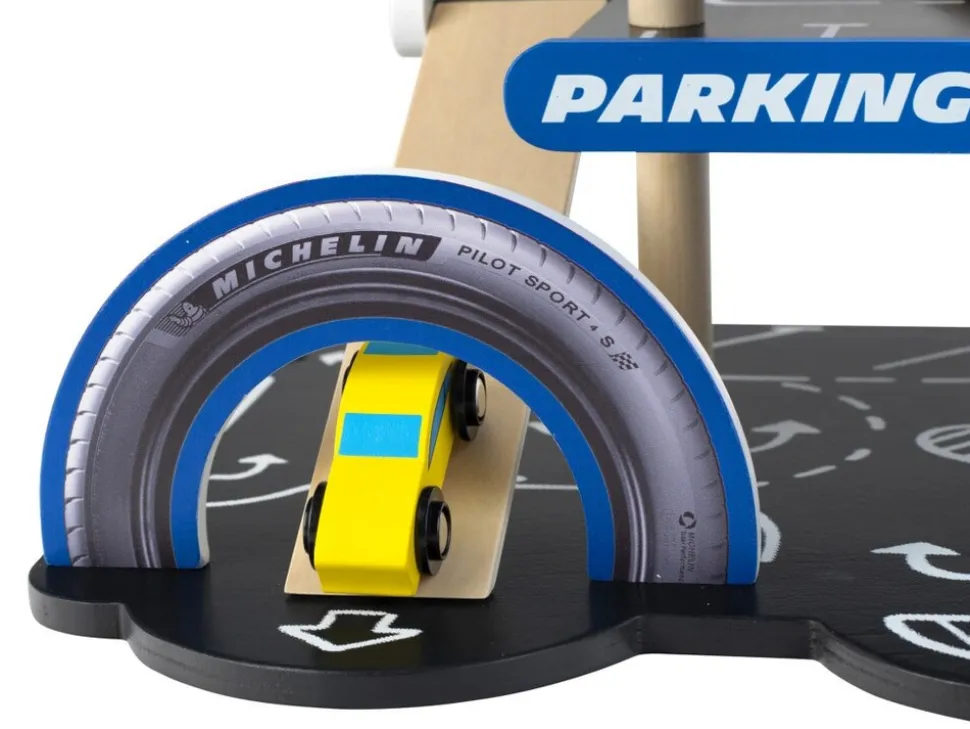 Theo Klein Michelin Parkhaus mit 3 Ebenen, Holz