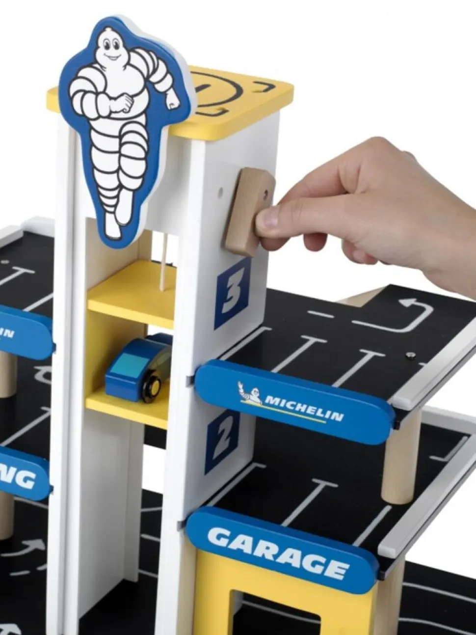 Theo Klein Michelin Parkhaus mit 3 Ebenen, Holz