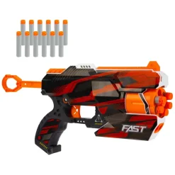 Toi-Toys 32087A Foam Strike Fast M Spielzeugpistole Blaster ab 6 Jahren mit Schaumstoffpfeilen