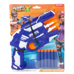 Toi-Toys 32548A - FOAM STRIKEX - Pistole 4 Schuss mit 5 Schaumstoffpfeilen Spielzeugpistole