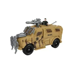 Toi-Toys ALFAFOX XXL Spielset mit Jeep, Hubschrauber, Figuren & Zubehör, ab 6 Jahren, Militär