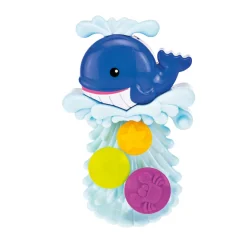 Toi-Toys 71222A - Little Stars - Wassermühle mit Saugnapf für Baby Badewanne Wal Kleinkinderspielzeug