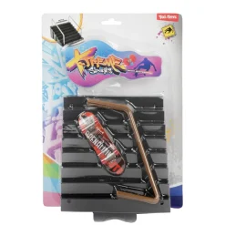 Toi-Toys 35556A - XTREME Finger-Skateboard - mit Treppe mit Handläufen (4-teilig) Skaterpark Skater Fingerskateboard