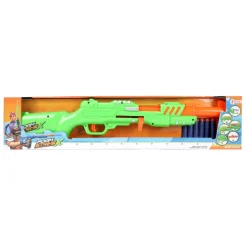 Toi-Toys - FAOMSTRIKEX - Gewehr mit 6 Schaumstoffpfeilen Shotgun Pistole grün