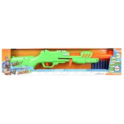 Toi-Toys - FAOMSTRIKEX - Gewehr mit 6 Schaumstoffpfeilen Shotgun Pistole grün