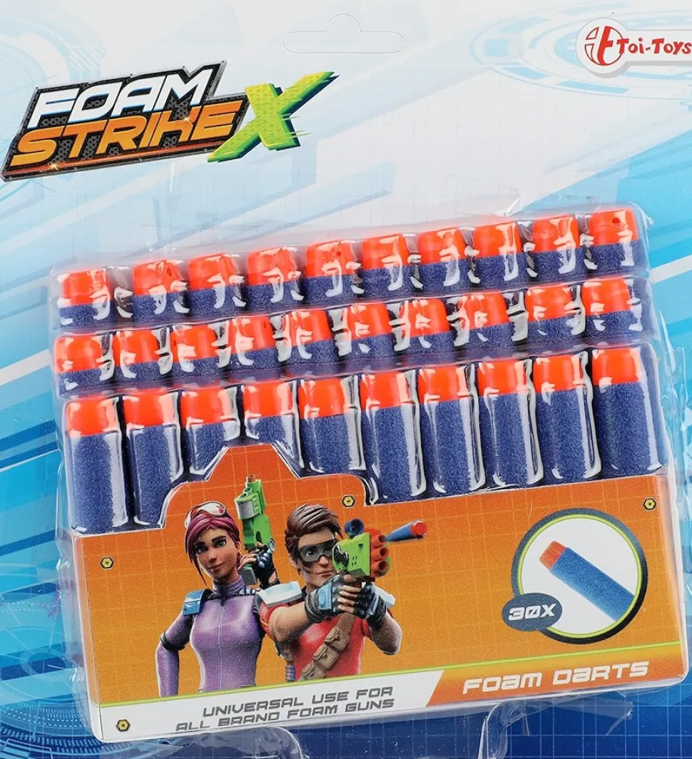 Toi-Toys - FOAM STRIKEX 30 Schaumstoffpfeile Pfeile Spielzeugpistole Spielzeuggewehr Munition