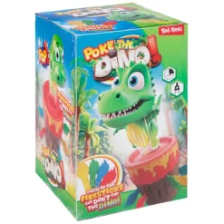 Toi-Toys GAMES Spiel Piekse den Dino Vulkan Kinder Geschicklichkeitsspiel 16 Flammen