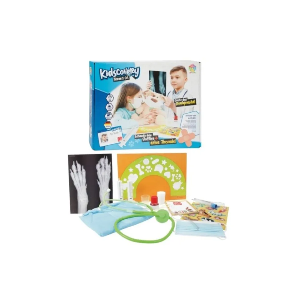 Toi-Toys KIDSCOVERY Experiment Tierarzt-Set XL Kinder Spielzeug Zubehör Rollenspiel