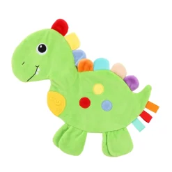Toi-Toys LITTLE STARS Baby Knistertuch Dino Schmusetuch ab 0 Monaten Kuscheltuch Geschenk Babytuch