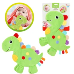 Toi-Toys LITTLE STARS Baby Knistertuch Dino Schmusetuch ab 0 Monaten Kuscheltuch Geschenk Babytuch