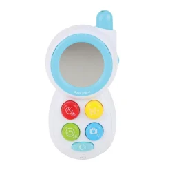 Toi-Toys LITTLE STARS Baby Telefon mit Spiegel, Licht & Sound – interaktives Spielzeug ab 0 Monaten