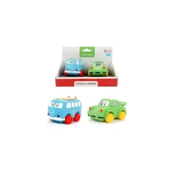 Toi-Toys - LITTLE STARS - 2 weiche PVC-Autos - Cartoon vehicles Baby Spielzeugautos Autos Fahrzeug