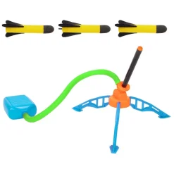 Toi-Toys PLAY OUT Luftdruckrakete Startanlage Kinder Outdoor Spielzeug Raketen Starter Set