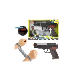 Toi-Toys POLICE Polizei Pistole mit Handschellen Rollenspiel-Set Spielzeug