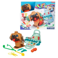 Toi-Toys SCULPTIDOUGH Knetset Tierarzt-Hund Kinder Knete Spielzeug 13-teiliges Zubehör