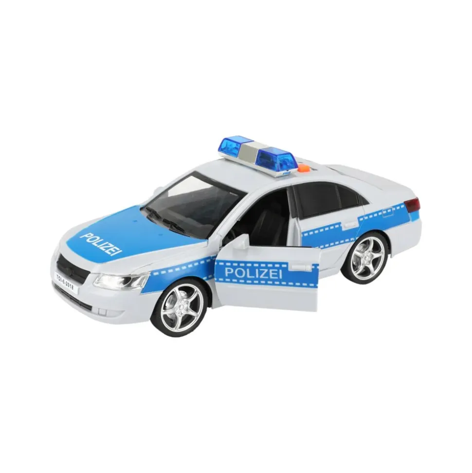 Toi-Toys VEHICOOL Super Polizeiauto mit Licht, Sound & Friktionsmotor – Spielzeugauto Kinder