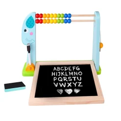 Tooky Toy TKF087 Kindertafel Rechenschieber Marker magnetische Zahlen ab 3 Jahre bunt