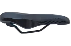 Touren-City-Sattel, mit Memory Foam Technologie, mit Fixierungsskala, Farbe: schwarz
