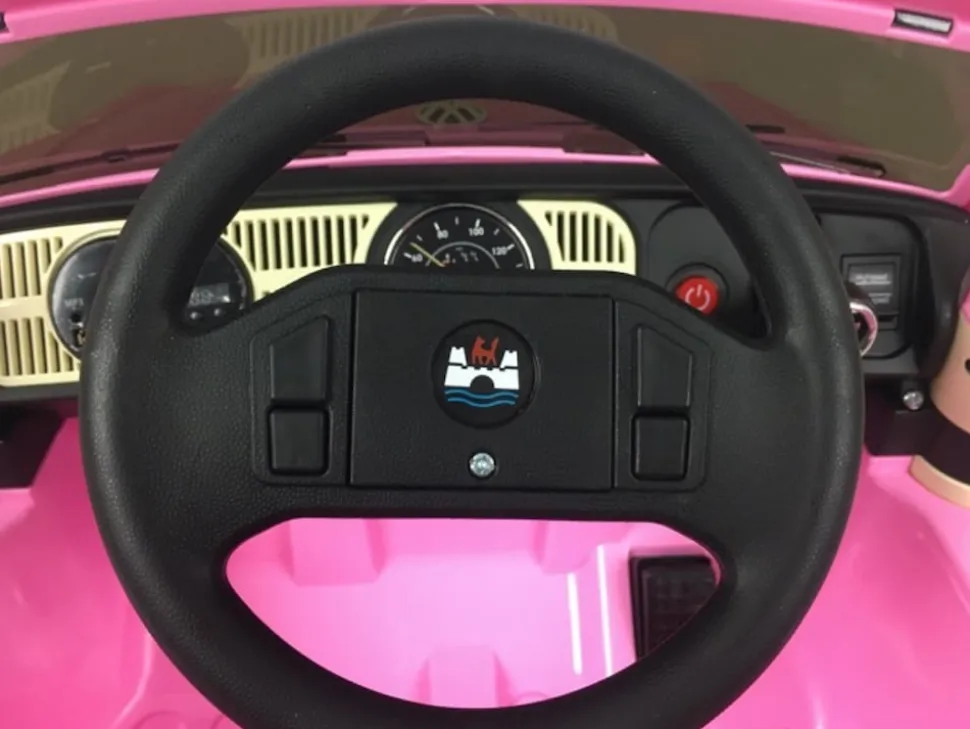 TPFLiving Elektro-Kinderauto Volkswagen Beetle Pink