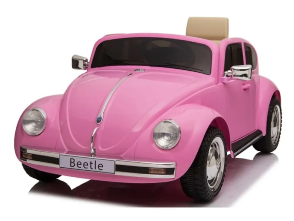 TPFLiving Elektro-Kinderauto Volkswagen Beetle Pink