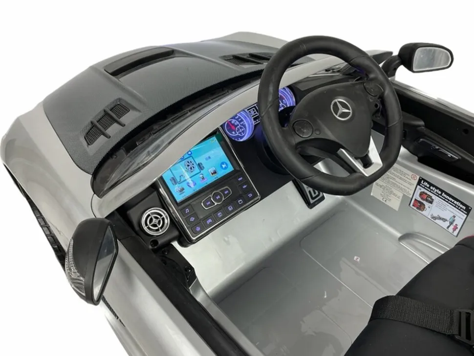TPFLiving Elektro-Kinderauto Mercedes SL 65 AMG weiß
