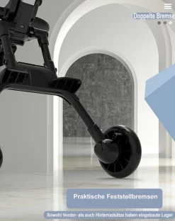 TPFLiving Klappkinderwagen aus Aluminium mit Sitzpolster