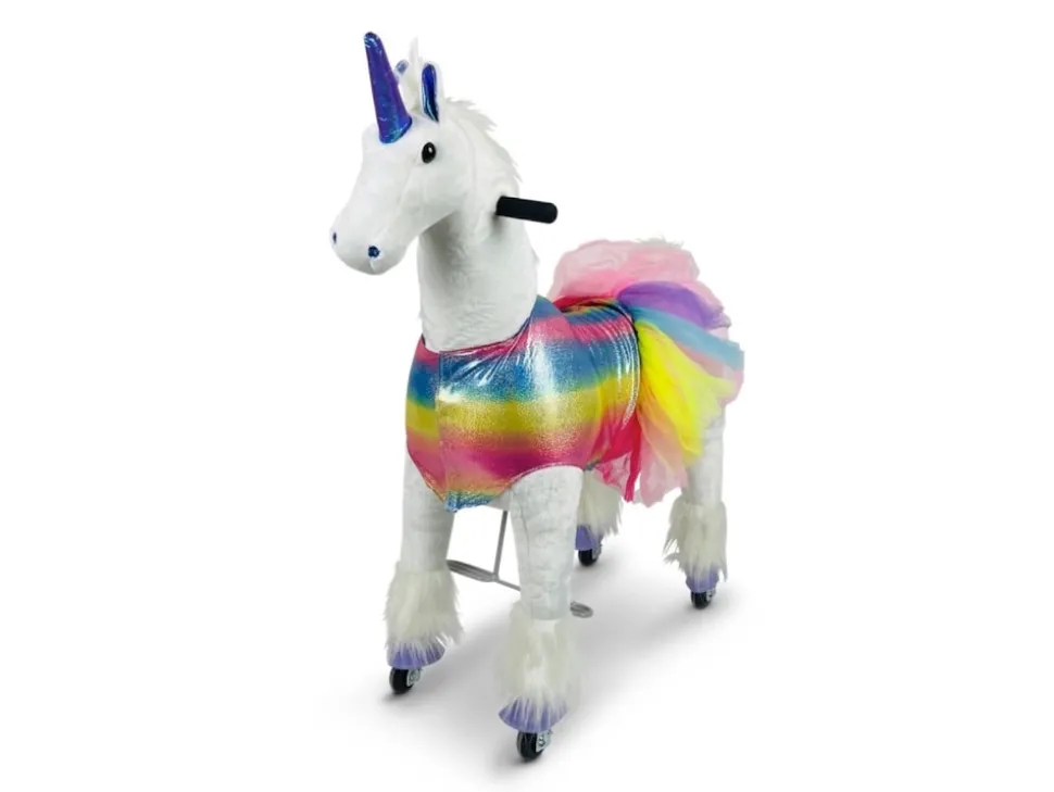 TPFLiving Reittier Einhorn Rainbow Größe S