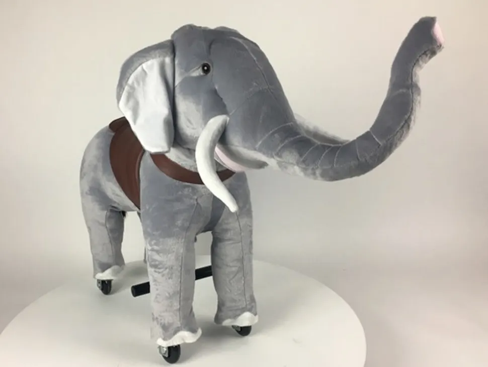 TPFLiving Reittier Elefant Dumbo grau Größe S