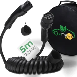 TPFNet Typ 2 Spiral-Ladekabel 7.2kW, 32A, 1-Phasig, 10m