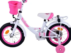 TPFSports Ashley Kinderfahrrad - Mädchen - 14 Zoll - Rücktritt + Handbremse - Weiß