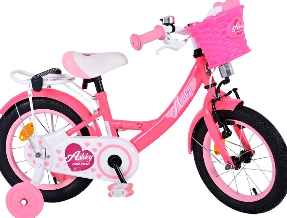 TPFSports Ashley Kinderfahrrad - Mädchen - 14 Zoll - Rücktritt + Handbremse - Weiß