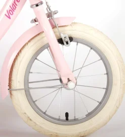 TPFSports Ashley Kinderfahrrad - Mädchen - 14 Zoll - Rücktritt + Handbremse - Weiß