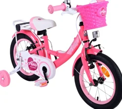 TPFSports Ashley Kinderfahrrad - Mädchen - 14 Zoll - Rücktritt + Handbremse - Weiß