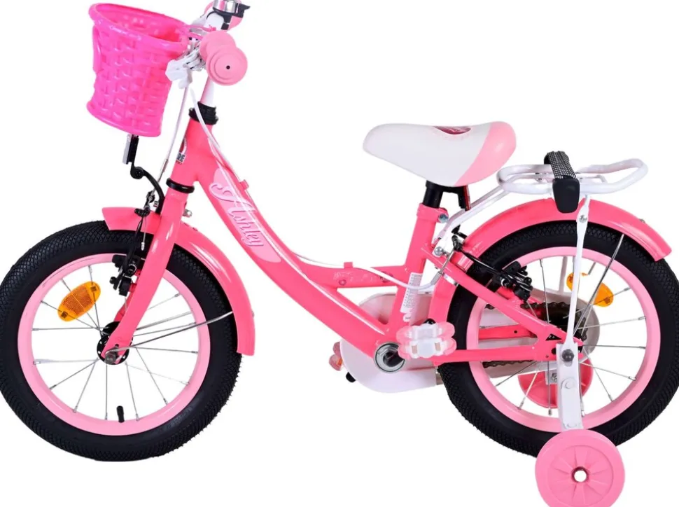 TPFSports Ashley Kinderfahrrad - Mädchen - 14 Zoll - Rücktritt + Handbremse - Weiß